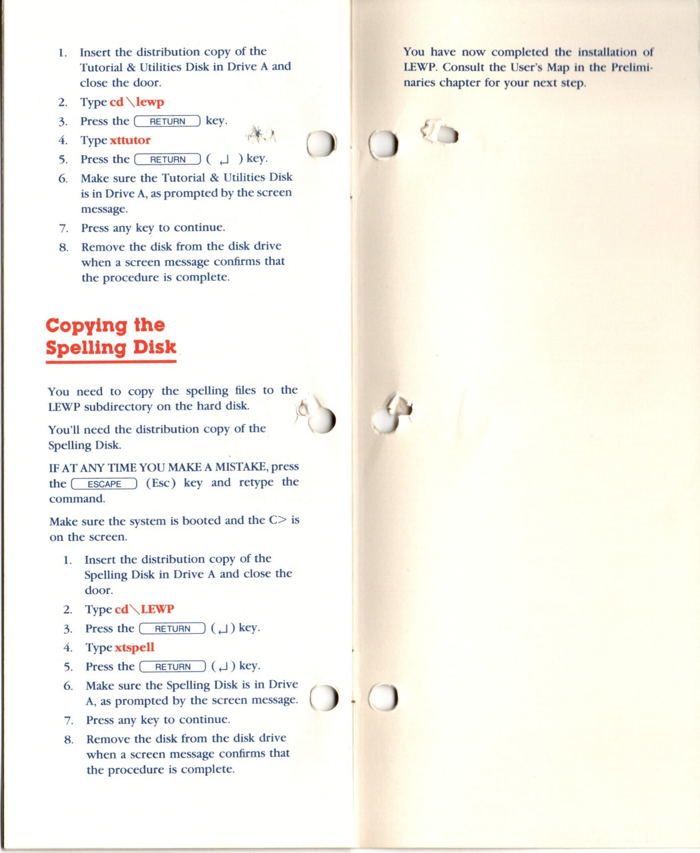 copying the spelling disk