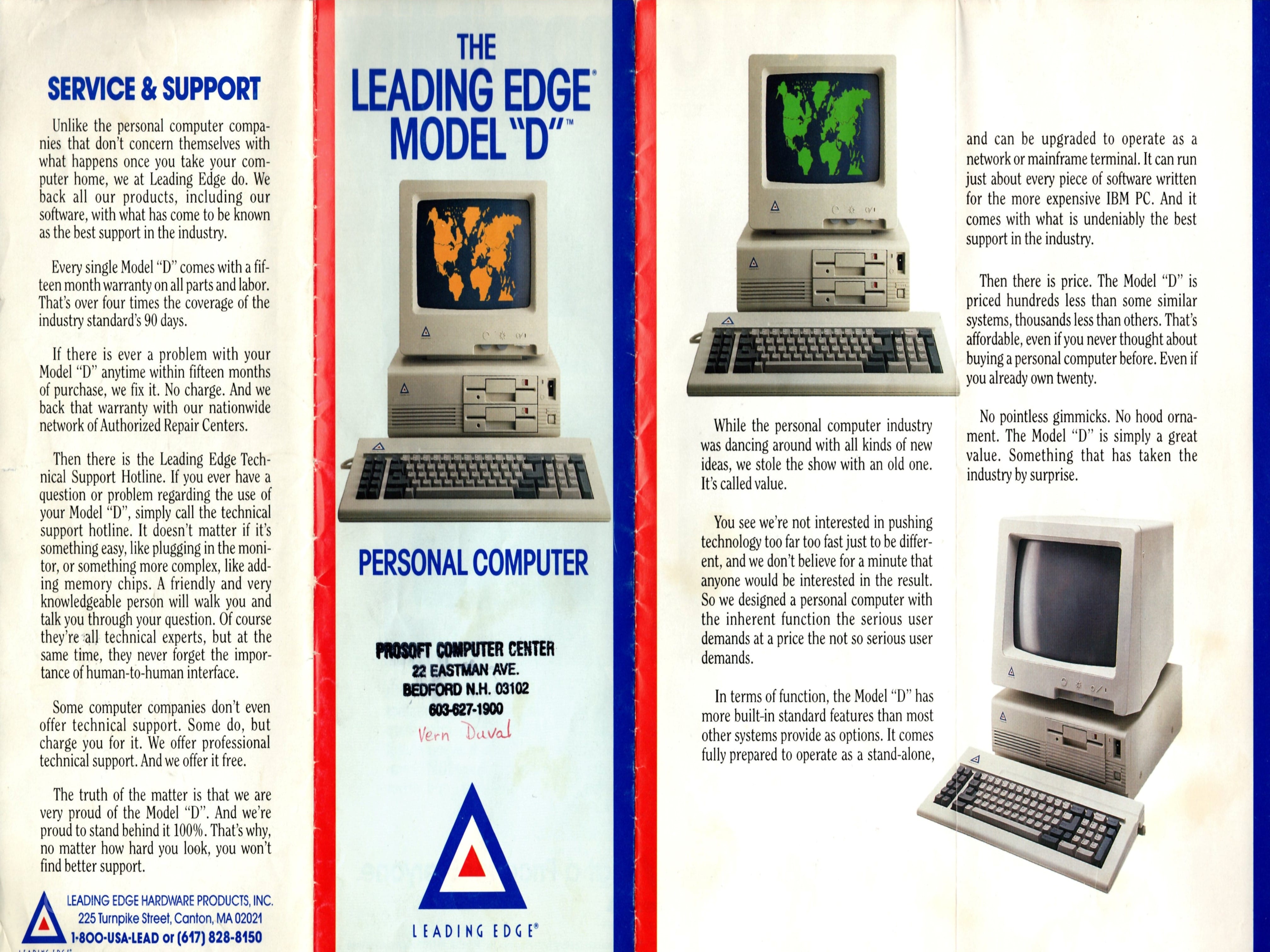model d brochure
