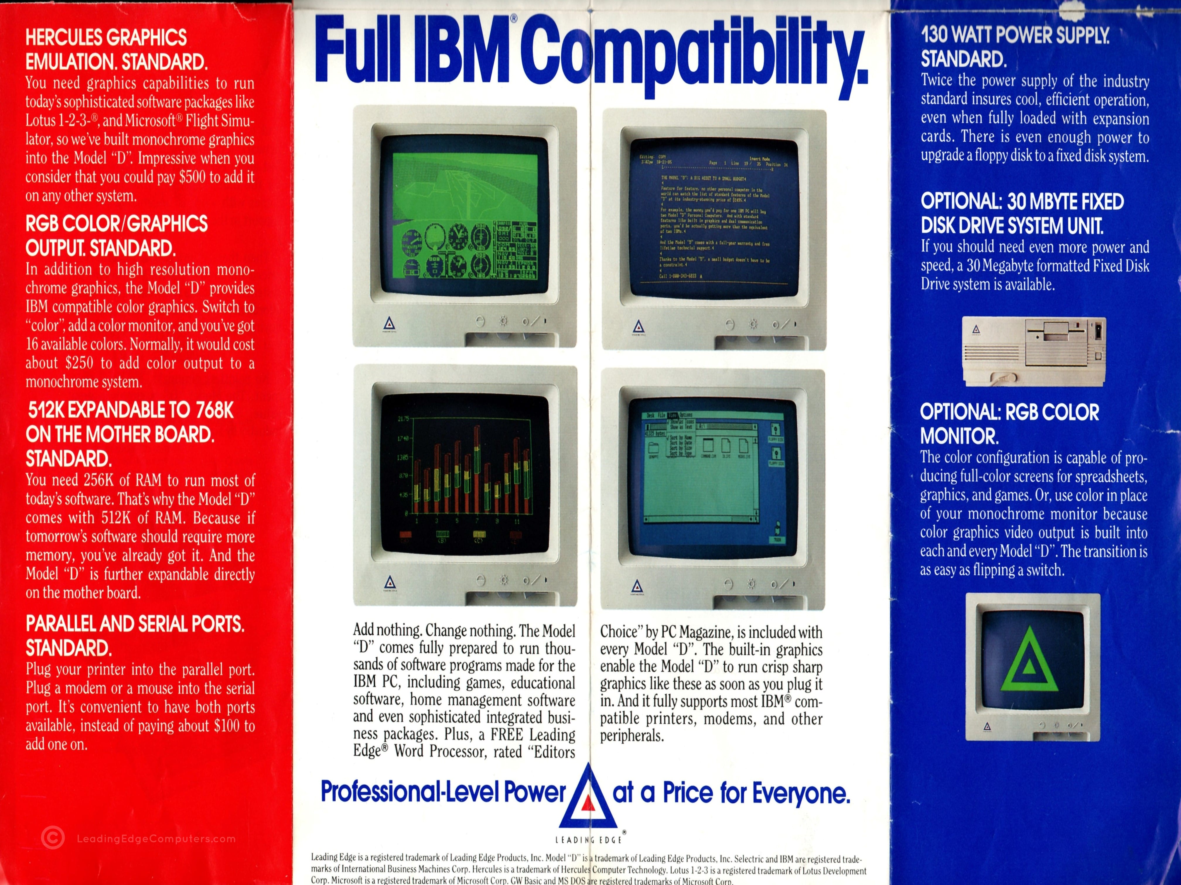 model d brochure