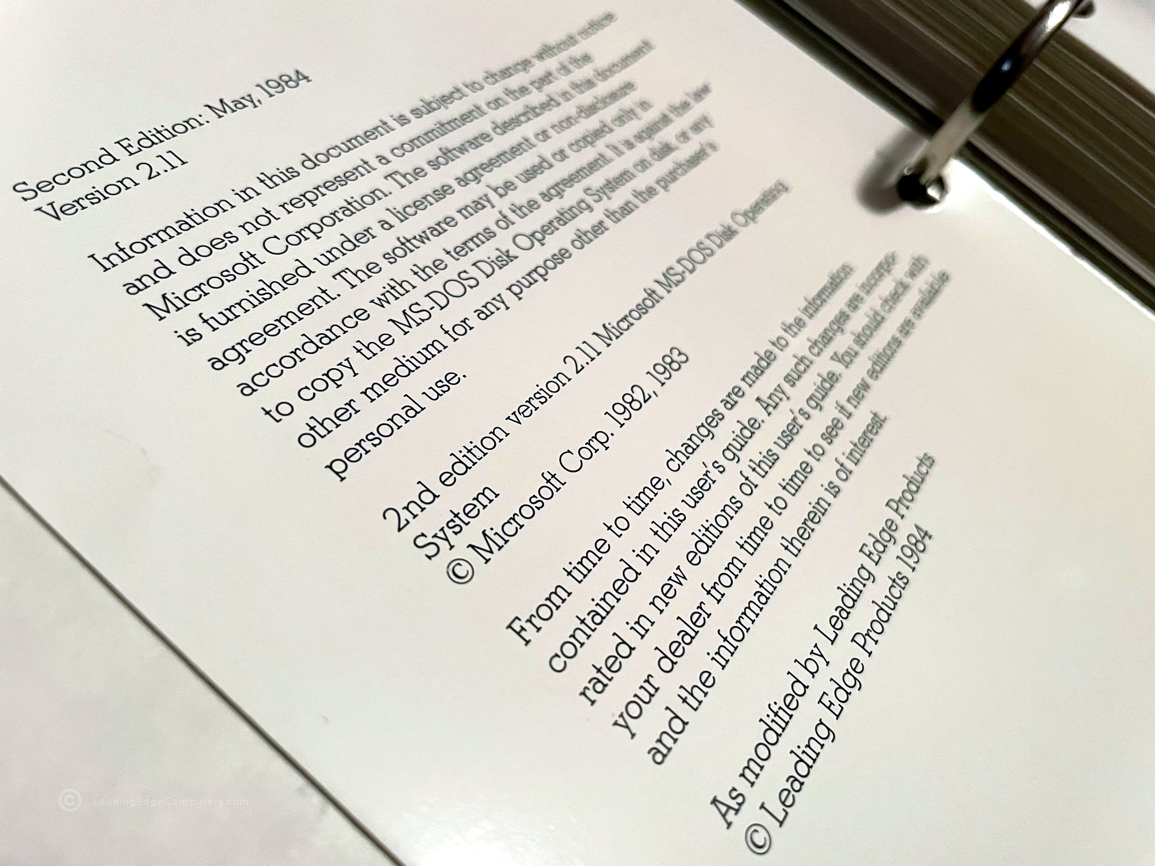 ms dos 2.11