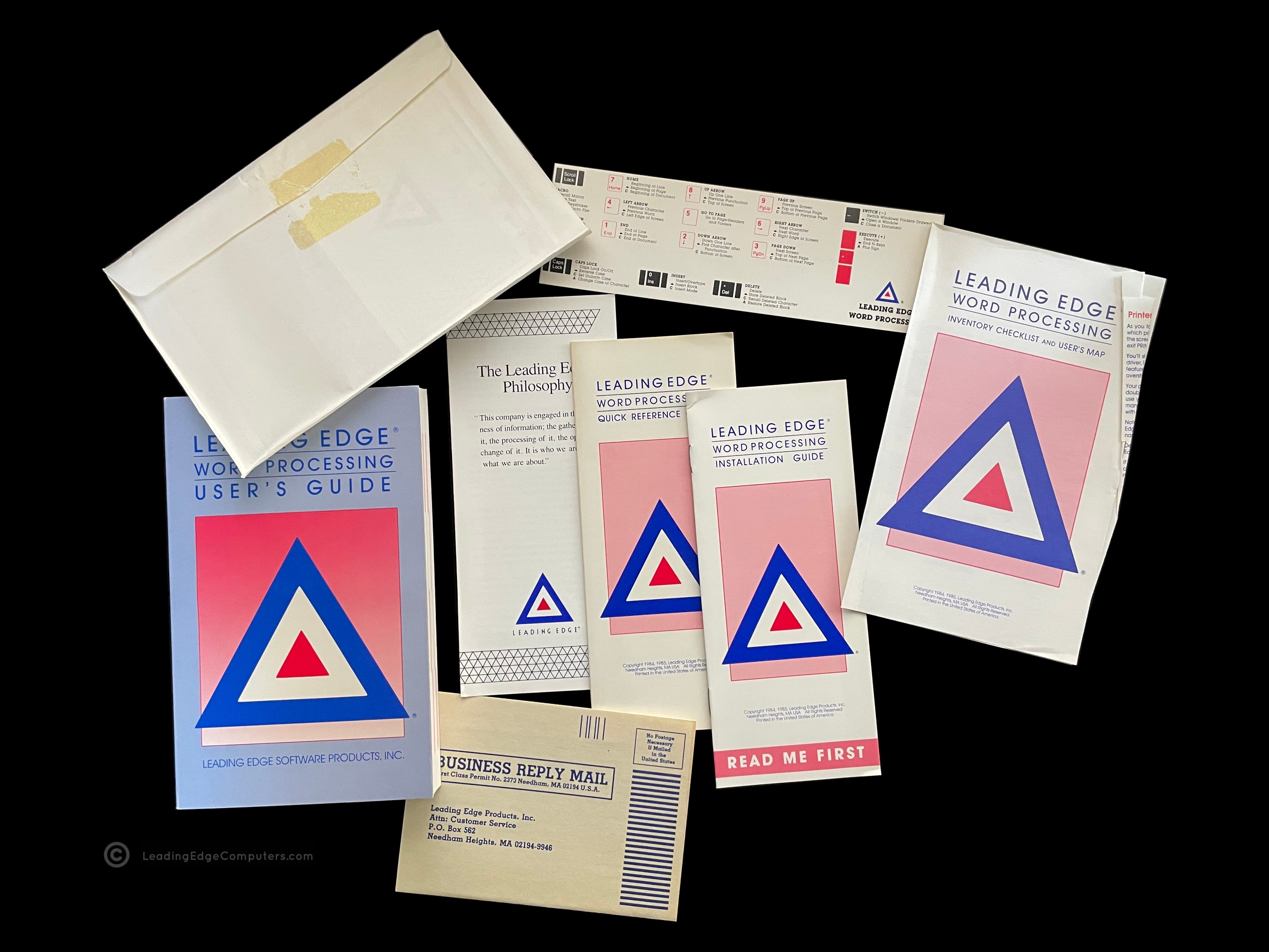 word processing, all of the documents included in the software pack