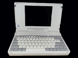 386sx notebook computer opened while powered off