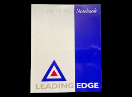 386sx plus notebook manual showing the front cover