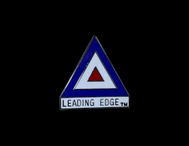 leading edge logo lapel pin
