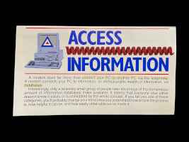 model l series modem brochure with a tidbit of information about the power of a modem