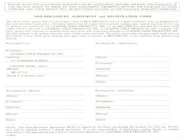 multiplan registration form partially filled in with the leading edge company information