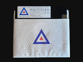 microsoft multiplan 5.25 inch disk in its paper sleeve